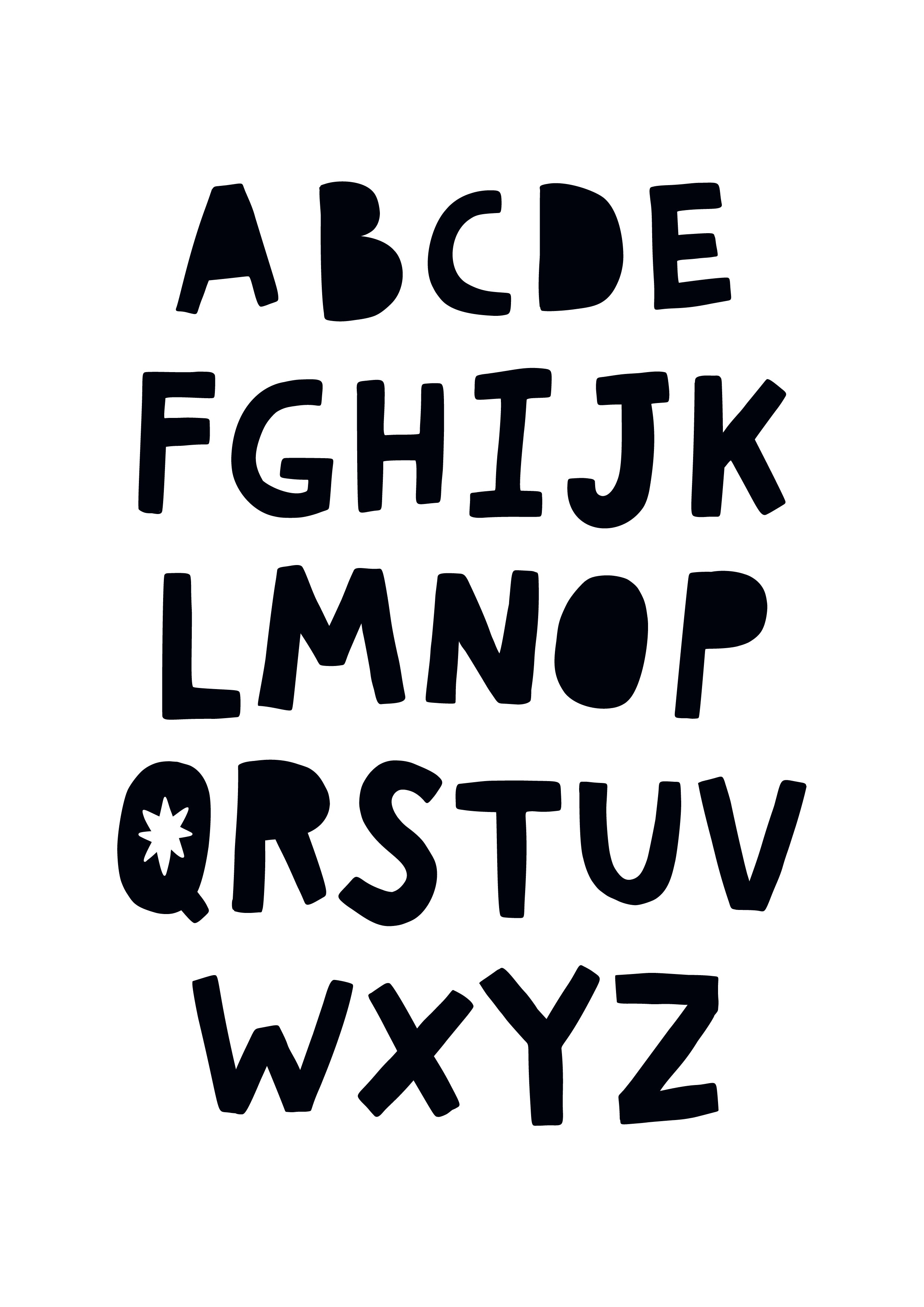 A B C - Modern Wall Art - Olli+Lime